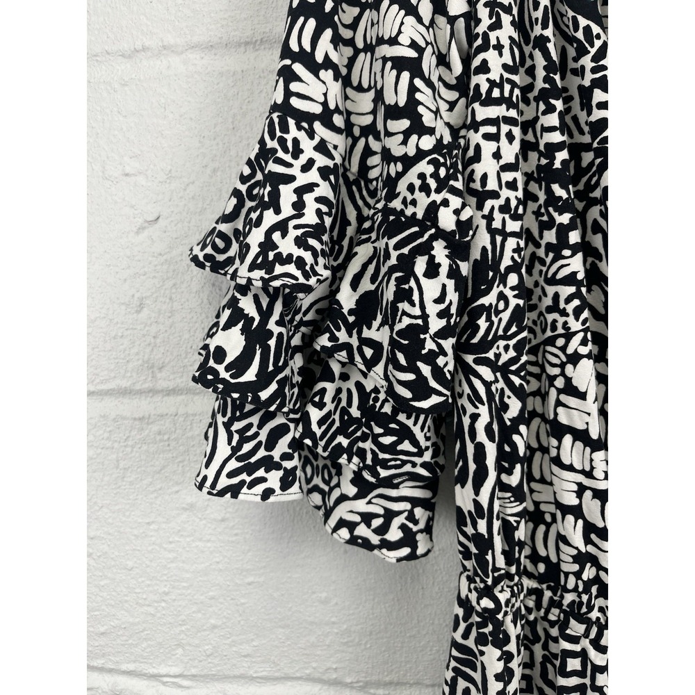 Lilly Pulitzer Calla Romper Large Onyx Home Slice Black White Pineapple NWT - Picture 5 of 13